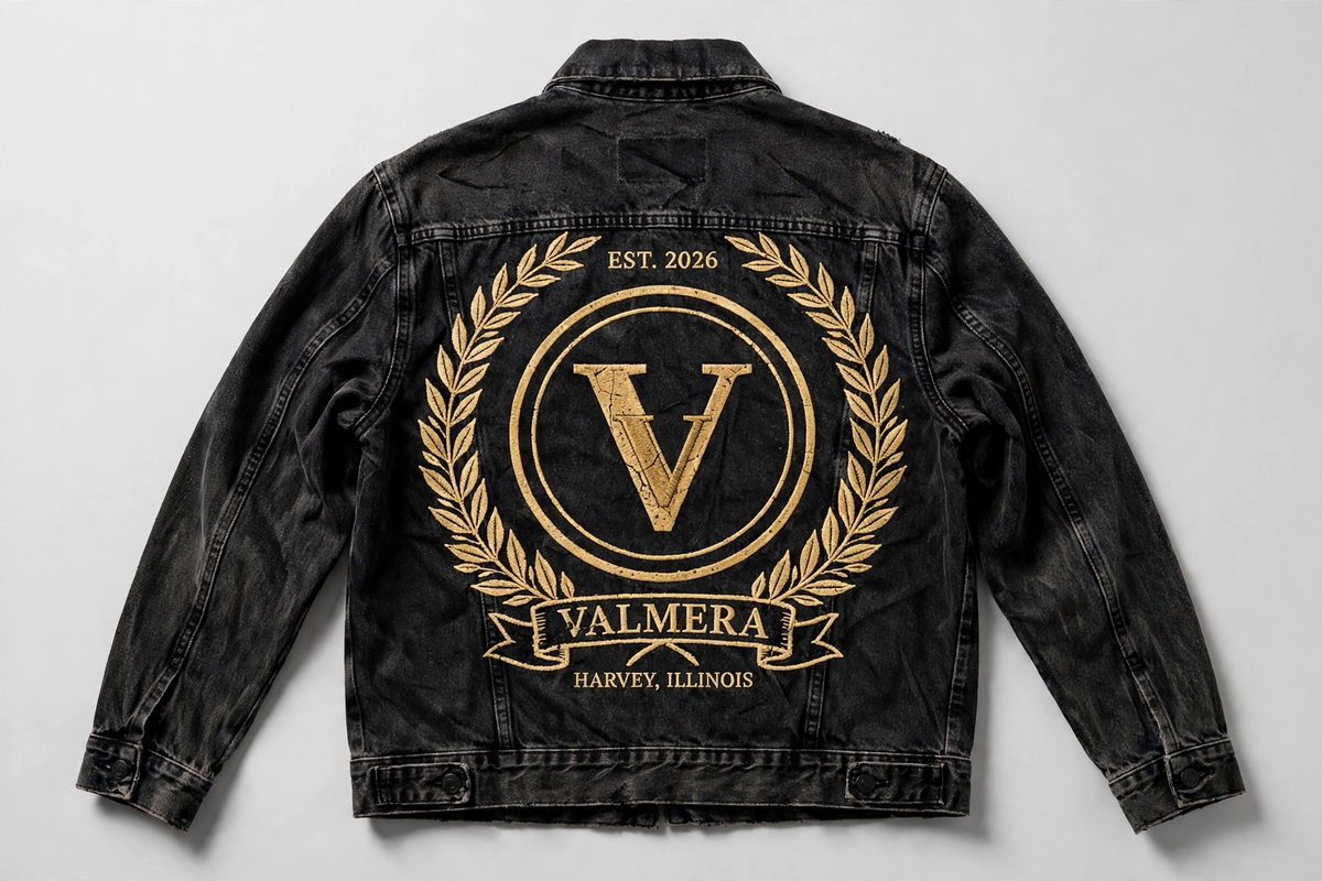 VALMERA Vintage Crest Denim Jacket