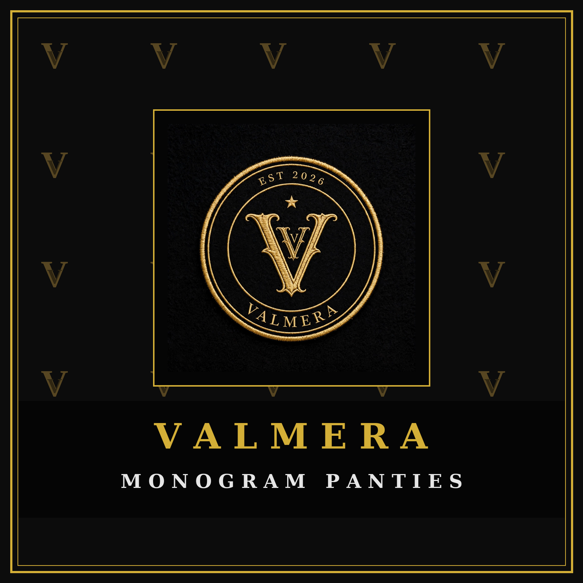 VALMERA Monogram Panties