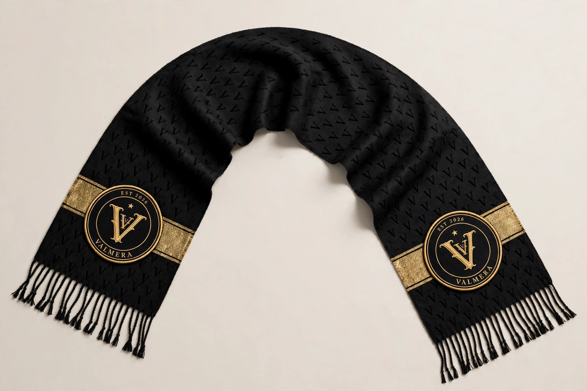 VALMERA Men's Monogram Scarf