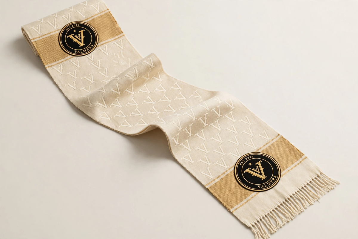 VALMERA Men's Monogram Scarf