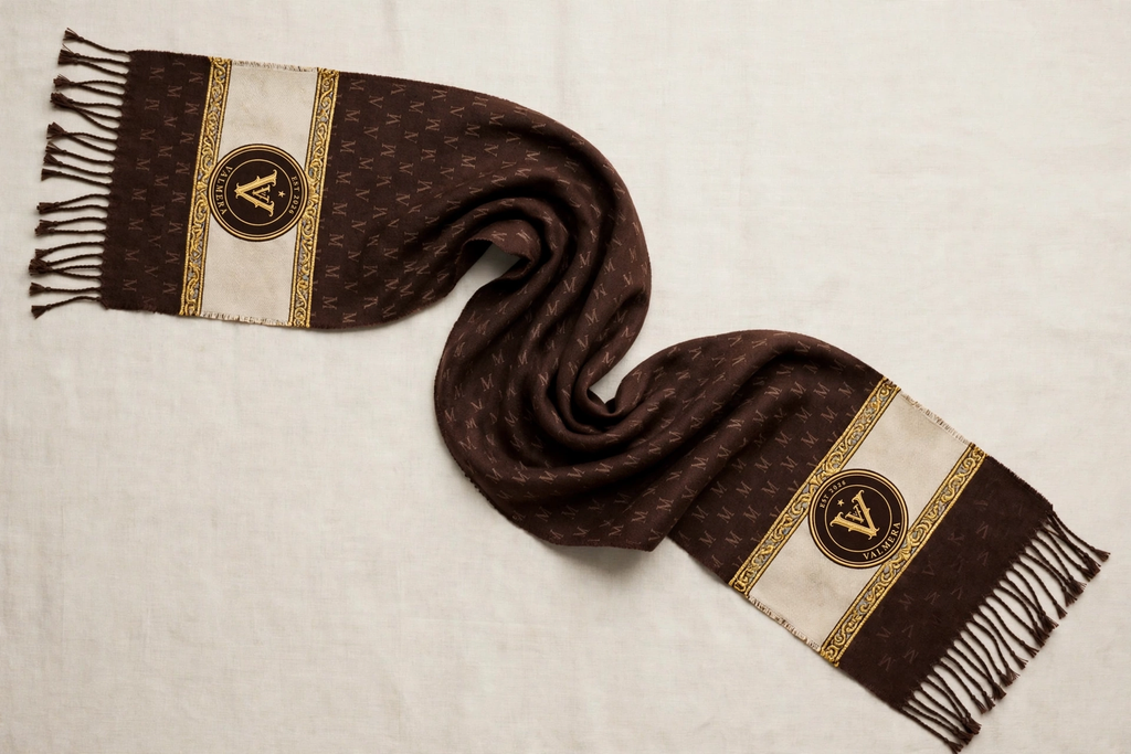 VALMERA Women's Monogram Scarf
